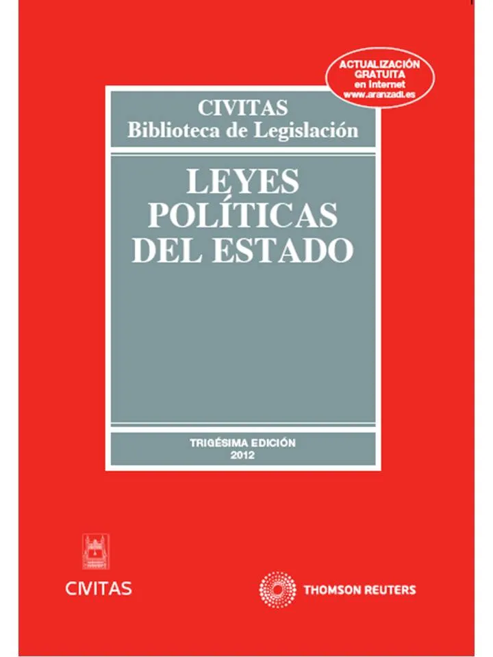 LEYES POLITICAS DEL ESTADO -30ED. 2012-