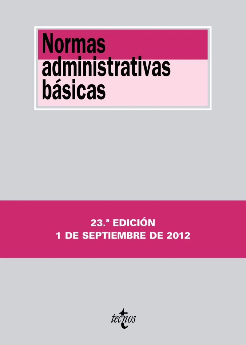 NORMAS ADMINISTRATIVAS BASICAS -23 ED.2012 SETEMB