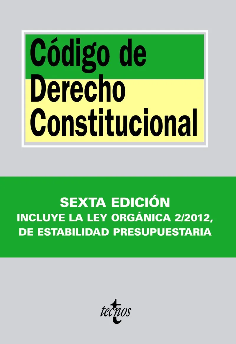CODIGO DE DERECHO CONSTITUCIONAL -6 ED-2012