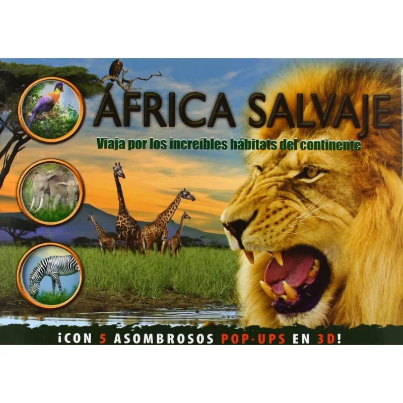 AFRICA SALVAJE -5 ASOMBROSOS POP-UPS EN 3D-