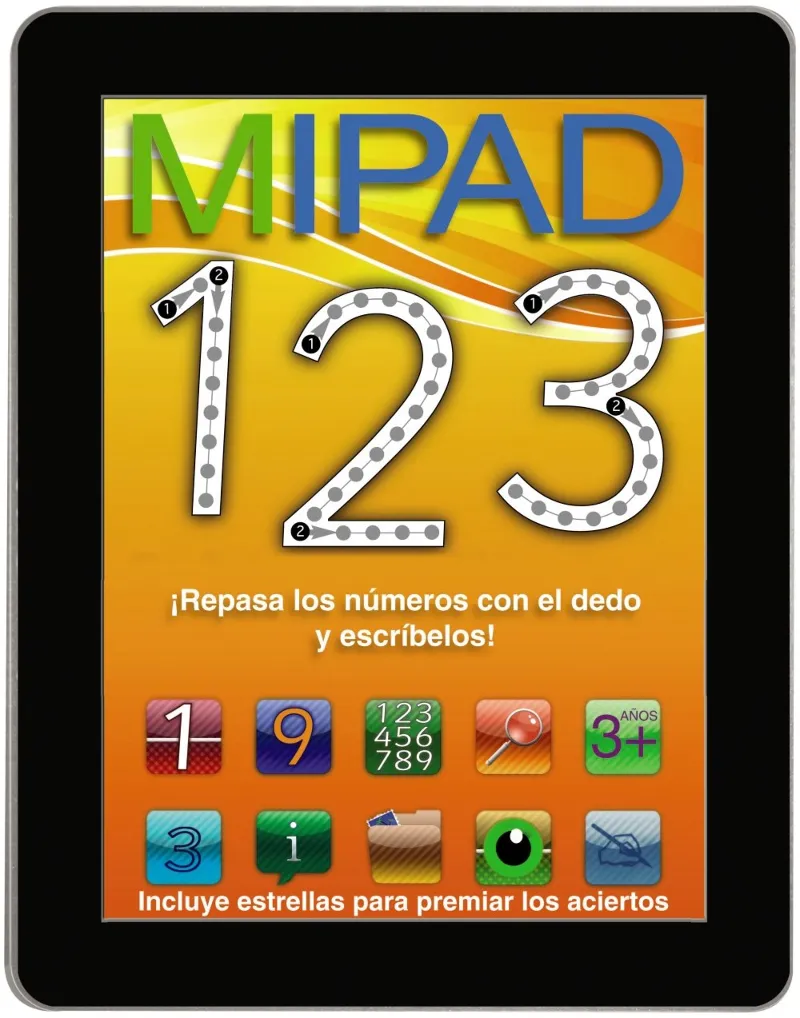 MIPAD 1 2 3 -REPASA LOS NUMEROS CON EL DEDO Y