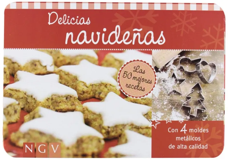 DELICIAS NAVIDEÑAS -CON 4 MOLDES METALICOS-