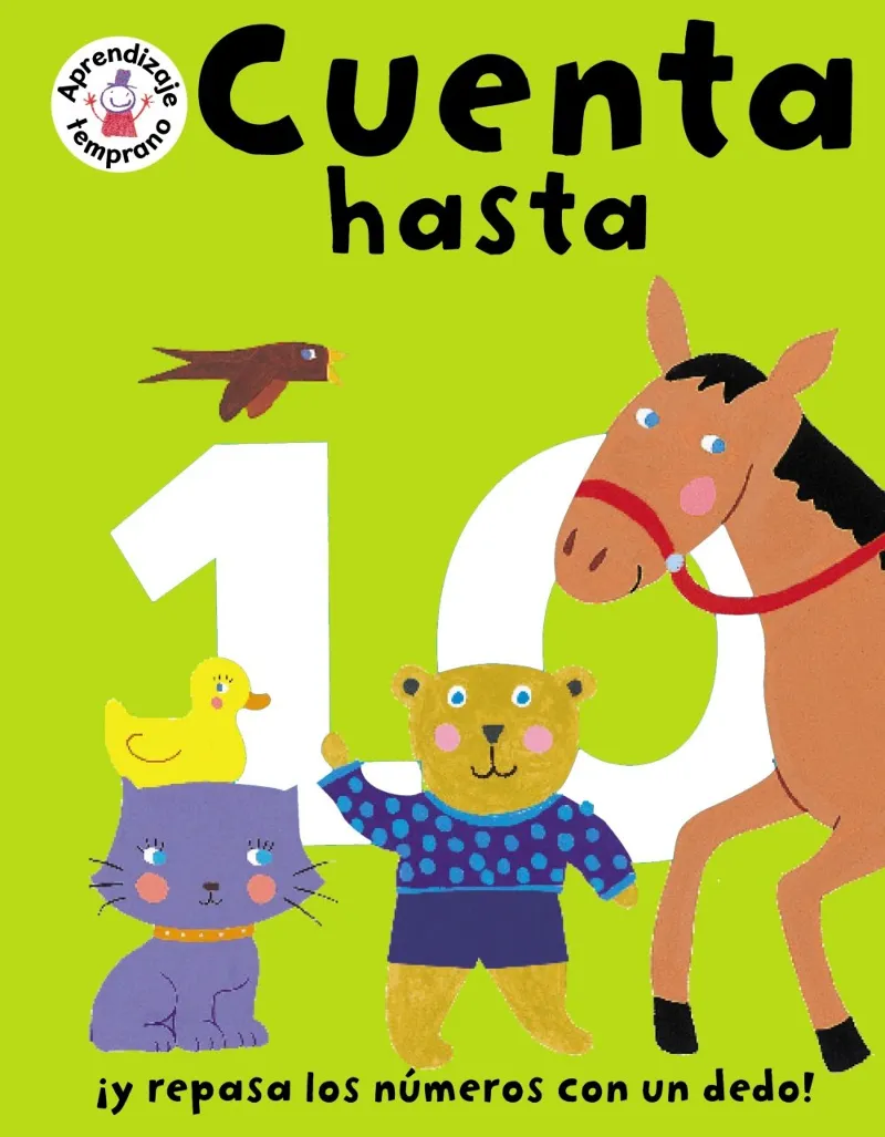 CUENTA HASTA 10 ­Y REPASA LOS NUMEROS CON UN DEDO!
