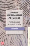 SOBRE LA RESPONSABILIDAD CRIMINAL
