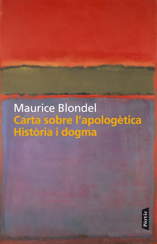 CARTA SOBRE L'APOLOGETICA -HISTORIA I DOGMA-