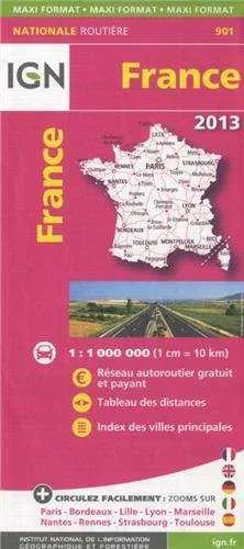 FRANCE 2013 -MAXI FORMAT- 1: 1000000