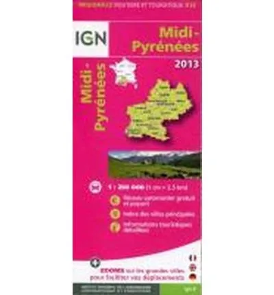 MIDI-PYRENEES 2013 -R16- 1:250000
