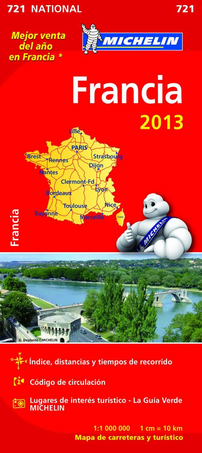 FRANCIA 2013 -ESCLAA 1:1000000-