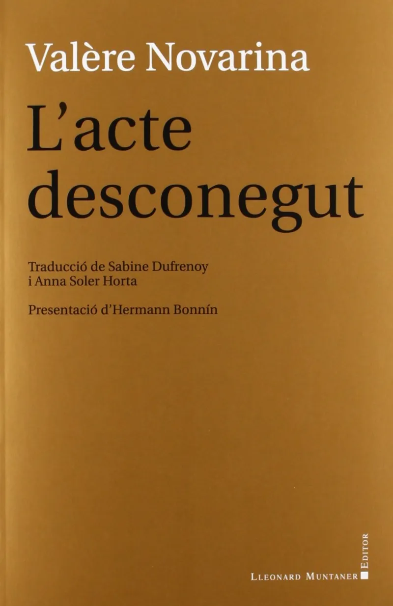 ACTE DESCONEGUT,L'