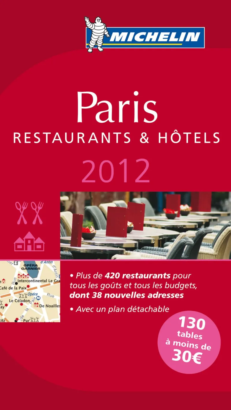 GUIA MICHELIN -PARIS 2012 RESTAURANTS/HOTELS-