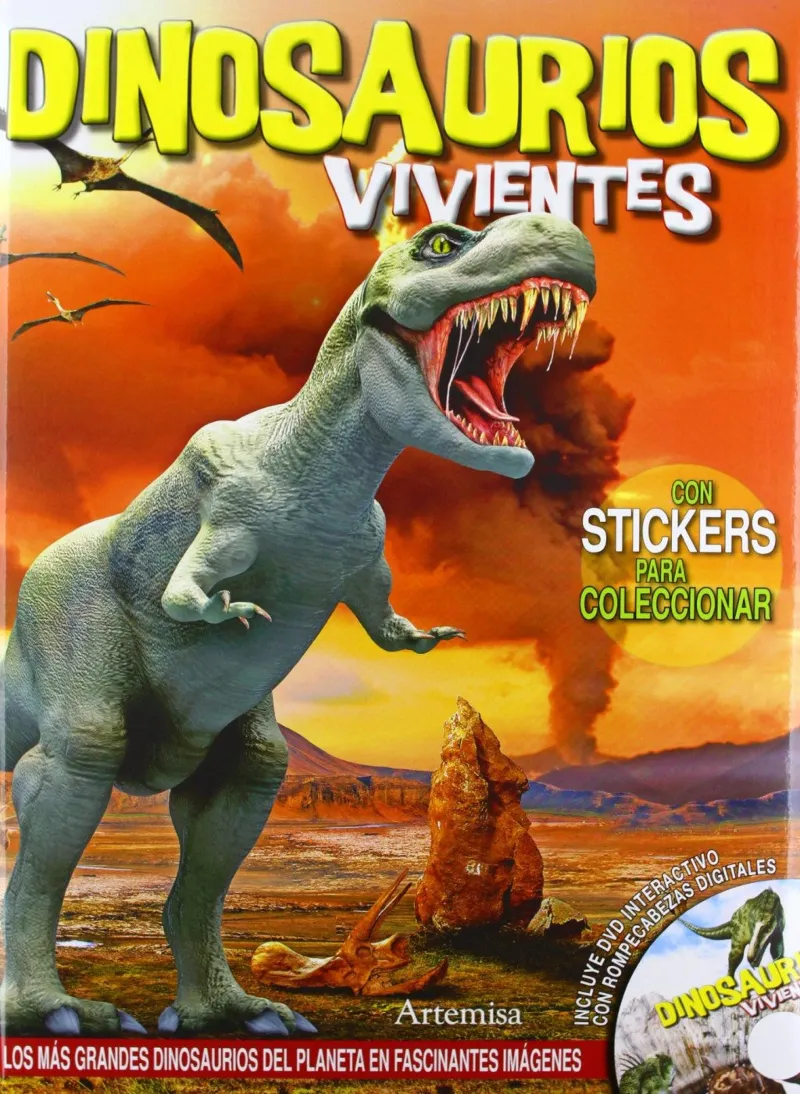 DINOSAURIOS VIVIENTES -CON STIKERS PARA COLECCIONA