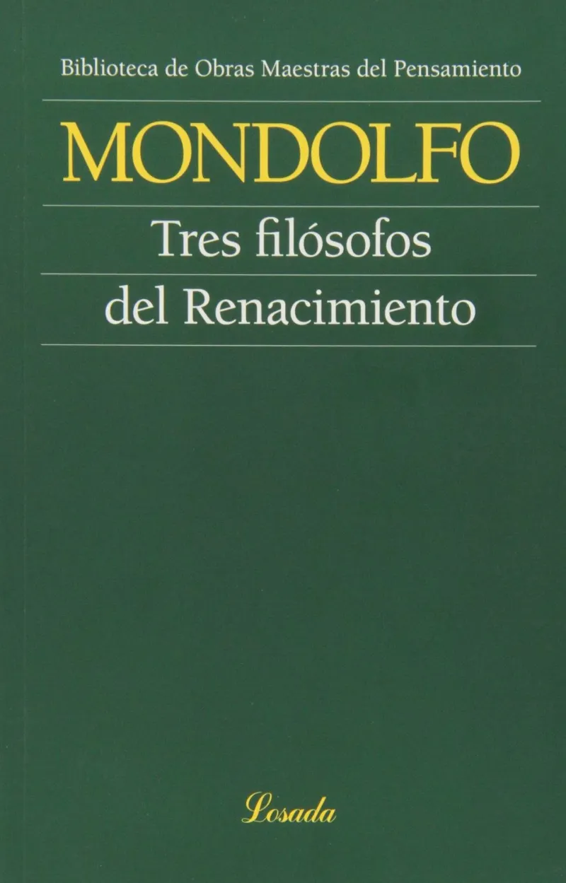 TRES FILOSOFOS DEL RENACIMIENTO