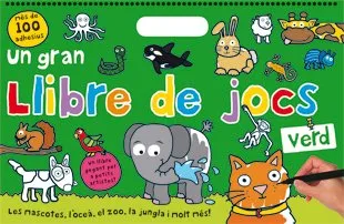 UN GRAN LLIBRE DE JOCS VERD -100 ADHESIUS-