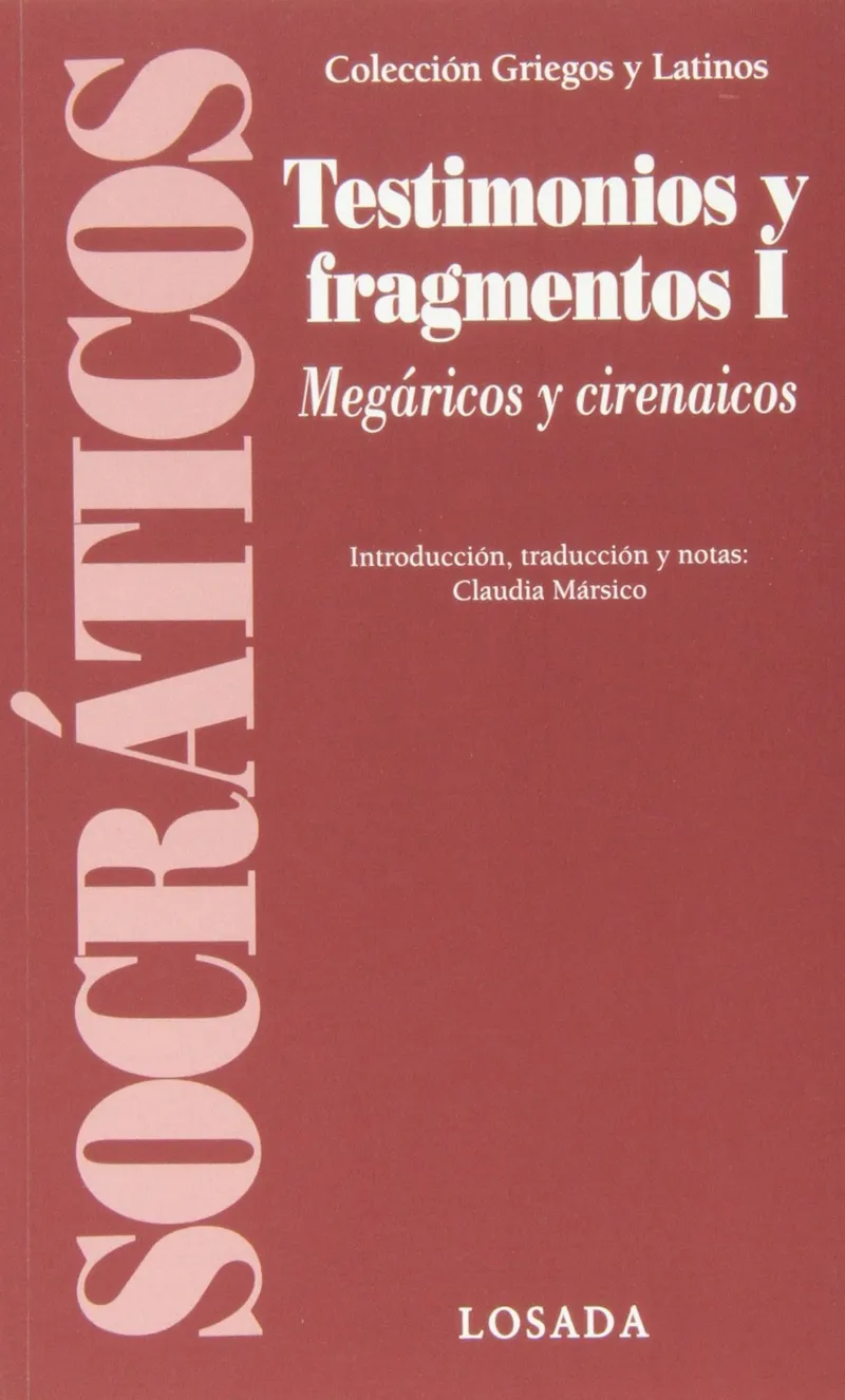 TESTIMONIOS Y FRAGMENTOS I -MEGARICOS Y CIRENAICO