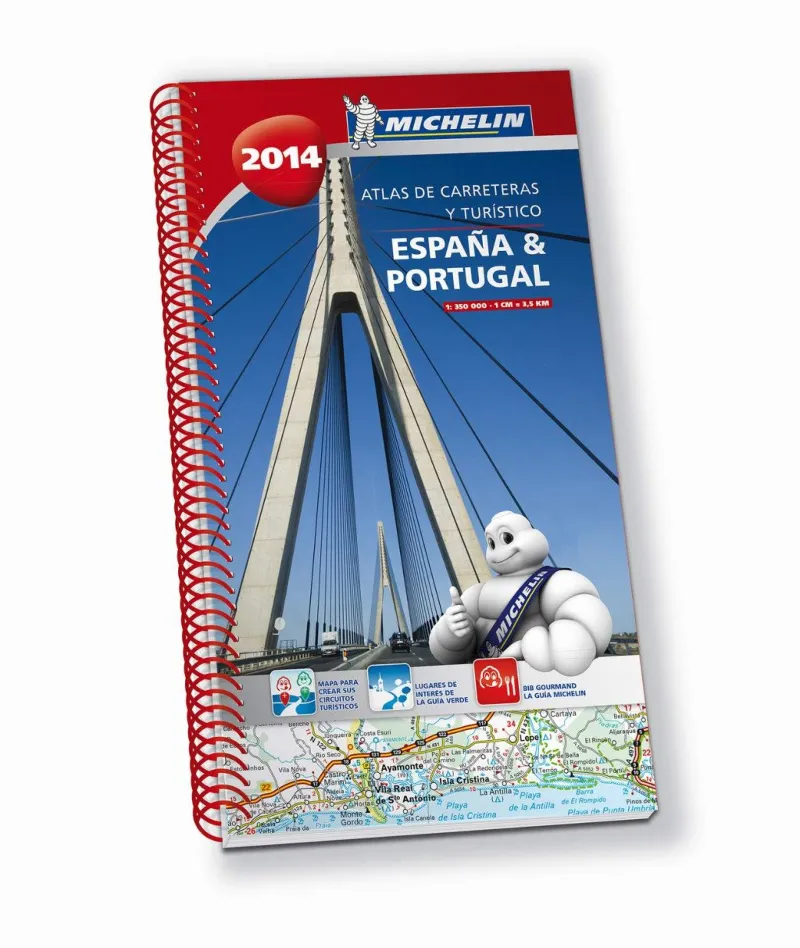 ESPAÑA PORTUGAL ATLAS DE CARRETERAS Y TURISTICO