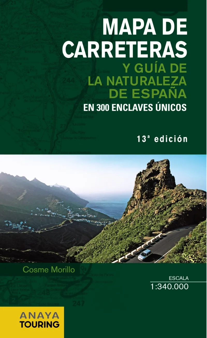 MAPA DE CARRETERAS Y GUIA DE LA NATURALEZA DE ESPA