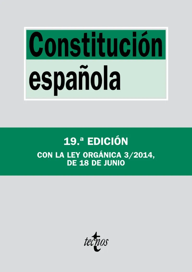 CONSTITUCION ESPAÑOLA 19A EDICION