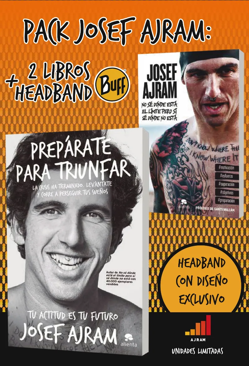 PACK JOSEF AJRAM 2 LIBROS + HEADBAND