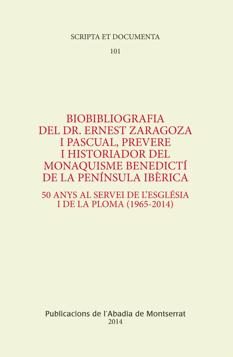BIBLIOGRAFIA DEL DR ERNEST ZARAGOZA I PASCUAL