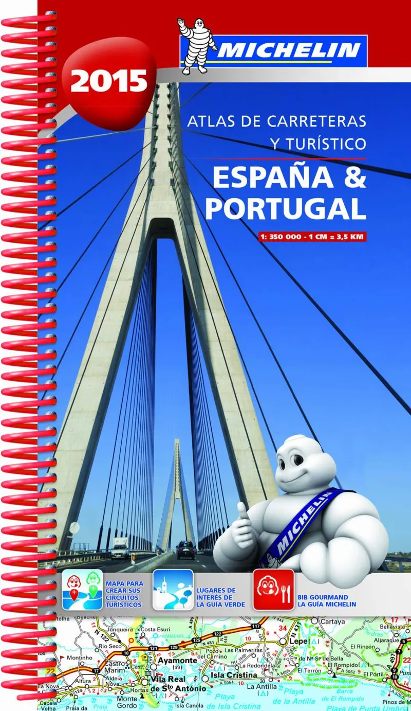 ATLAS DE CARRETERAS ESPAÑA Y PORTUGAL MICHELIN