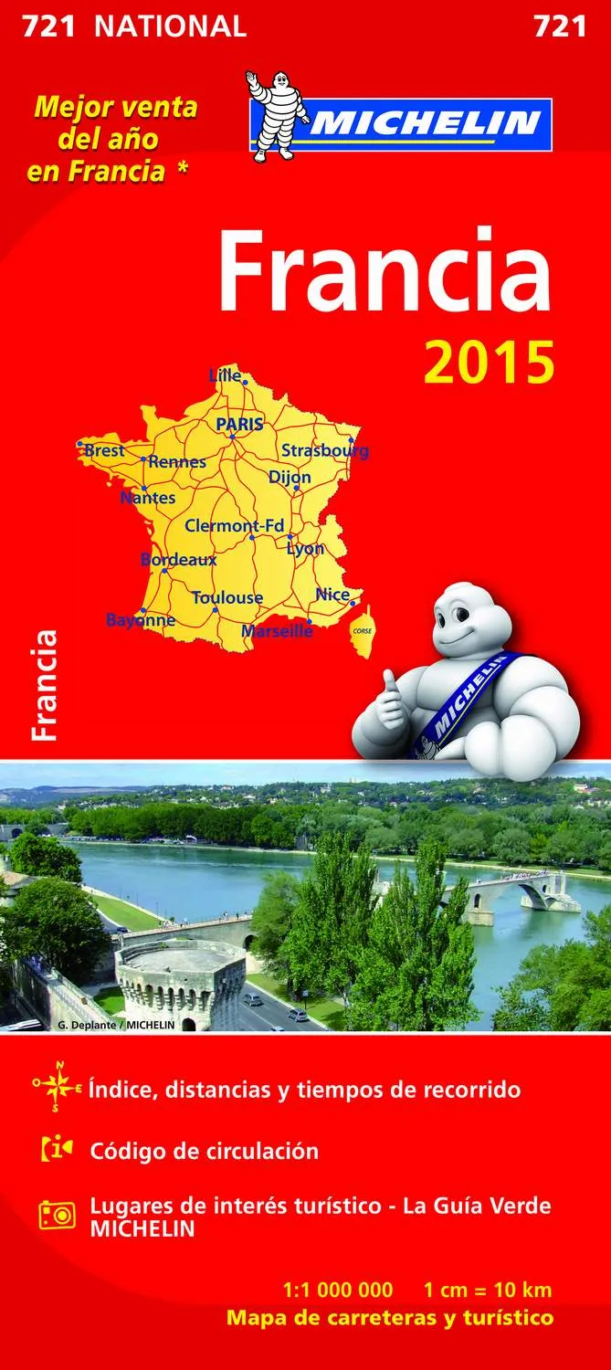 FRANCIA -MAPA MICHELIN 2015-