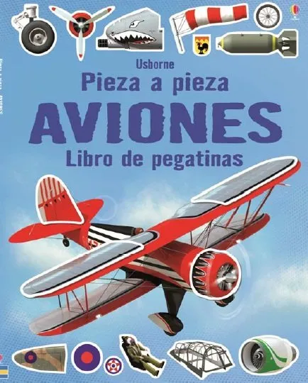 AVIONES - PIEZA A PIEZA LIBRO DE PEGATINAS -