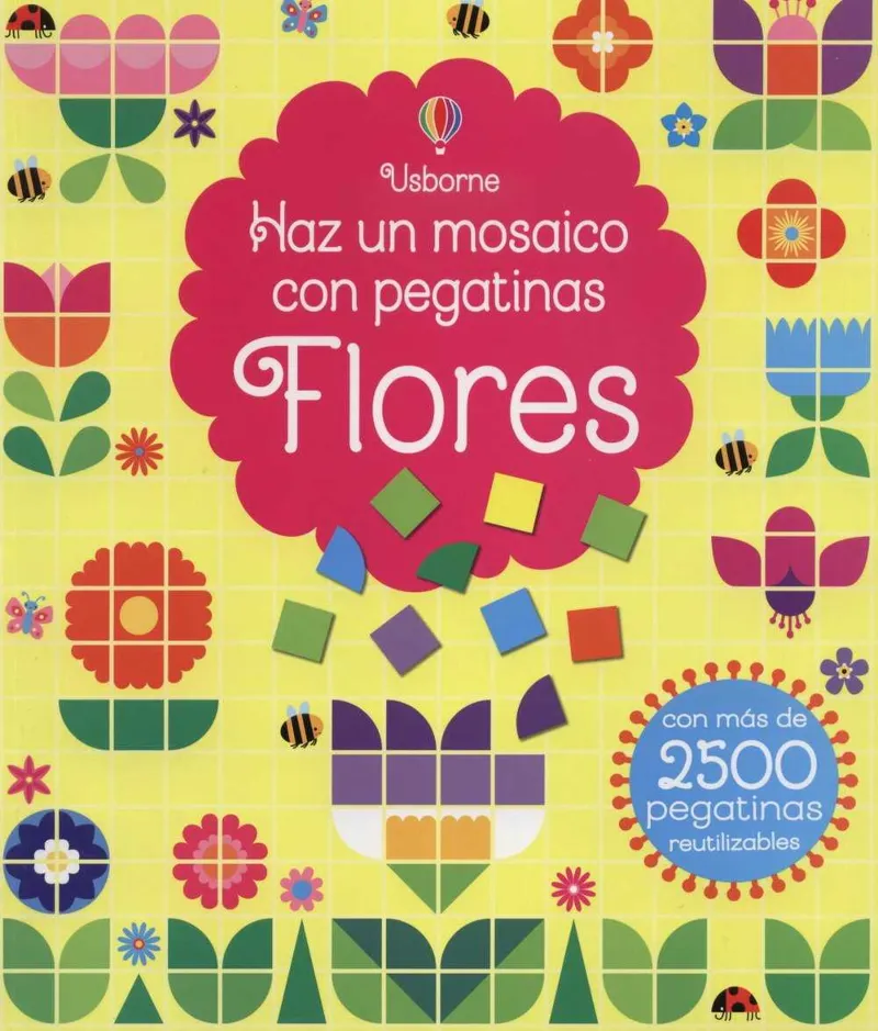 FLORES -HAZ UN MOSAICO CON PEGATINAS-