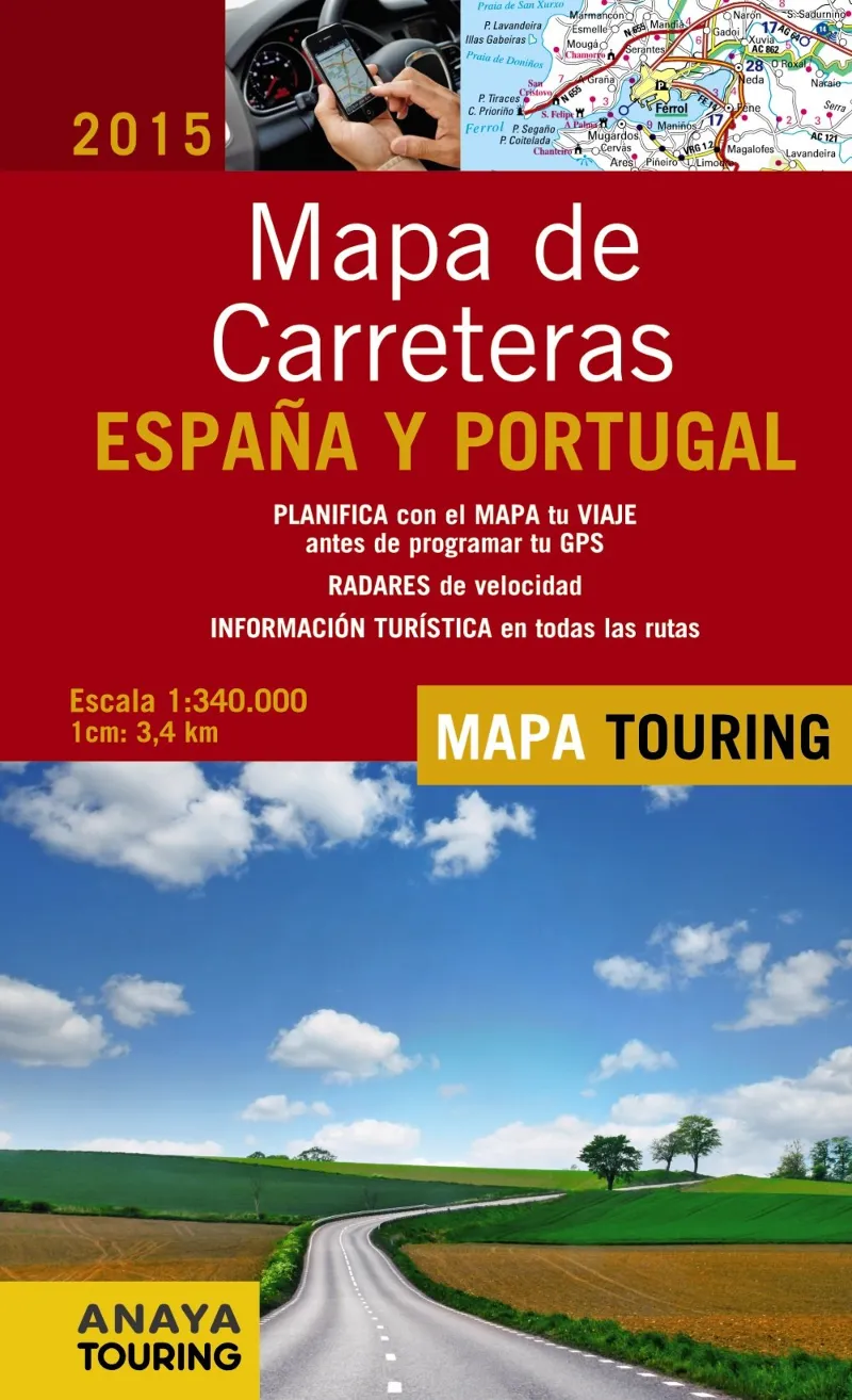 MAPA DE CARRETERAS ESPAÑA Y PORTUGAL