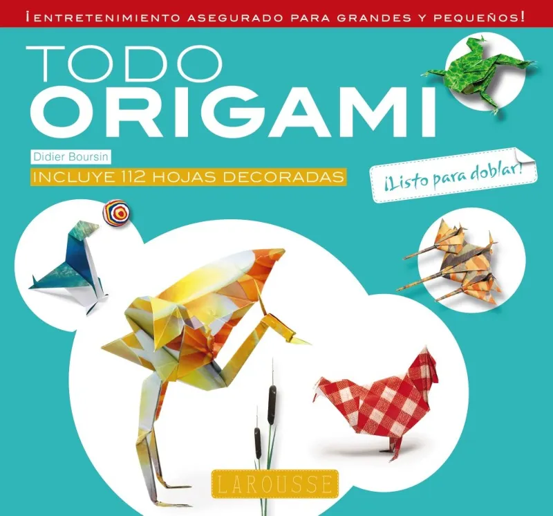 TODO ORIGAMI -INCLUYE 112 HOJAS DECORADAS-