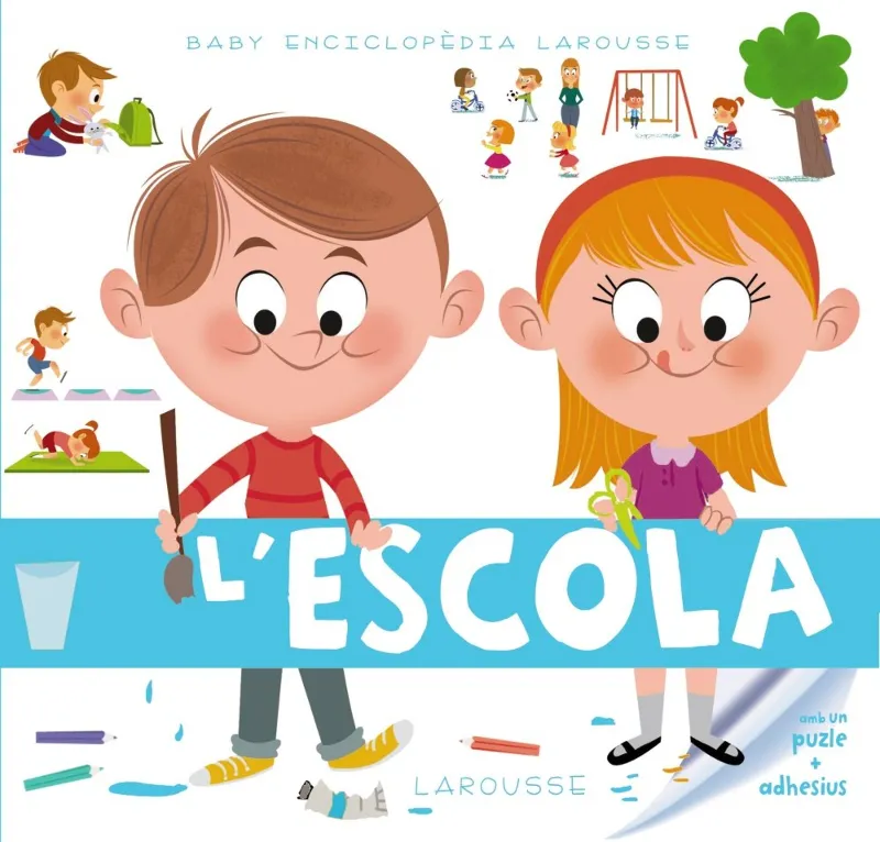 ESCOLA,L' -AMB UN PUZLE I ADHESIUS-