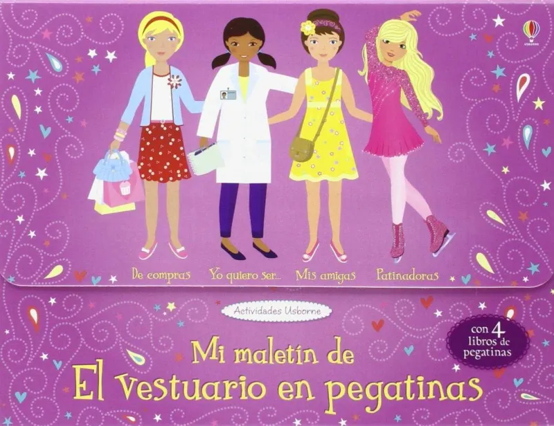 MI MALETIN VESTUARIO EN PEGATINAS DE VIOLETA