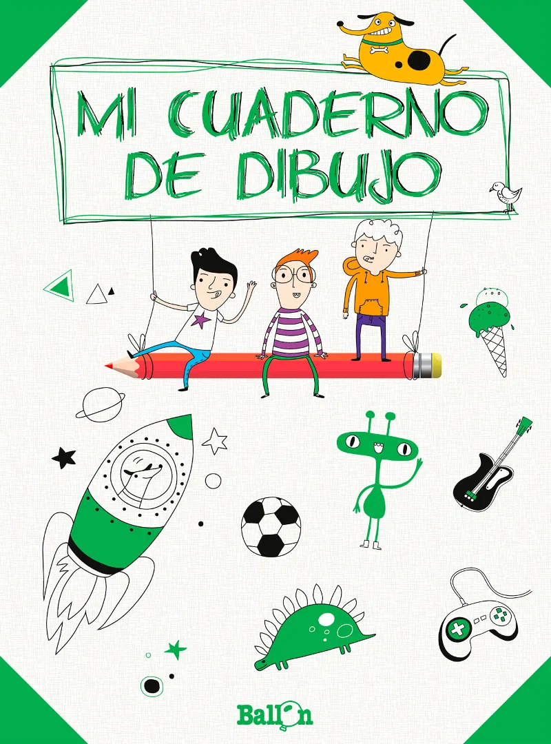 MI CUADERNO DE DIBUJO -VERDE-