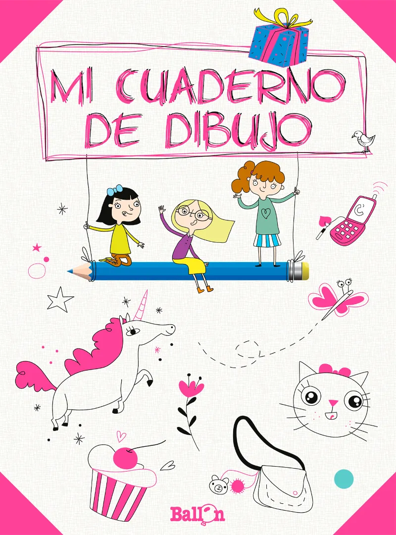 MI CUADERNO DE DIBUJO ROSA