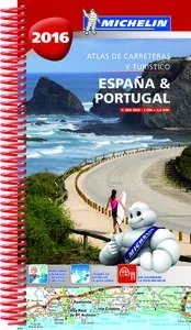 ESPAÑA PORTUGAL ATLAS DE CARRETERAS Y TURISTICO 2016 -ESPIRAL-