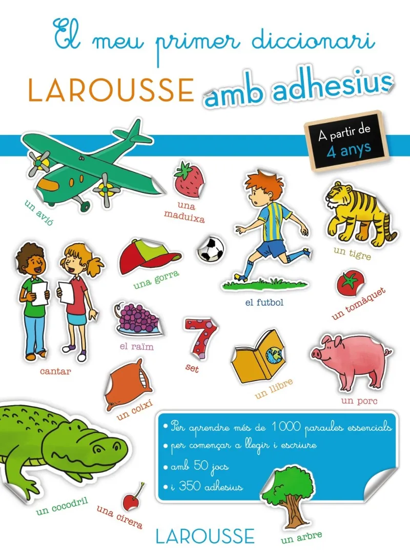 MEU PRIMER DICCIONARI AMB ADHESIUS,EL -4 ANYS-