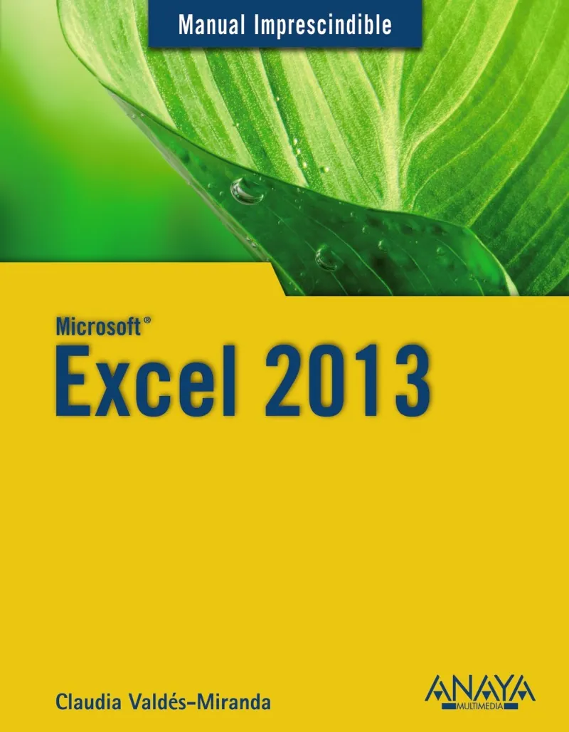 MANUAL IMPRESCINDIBLE DE EXCEL 2013