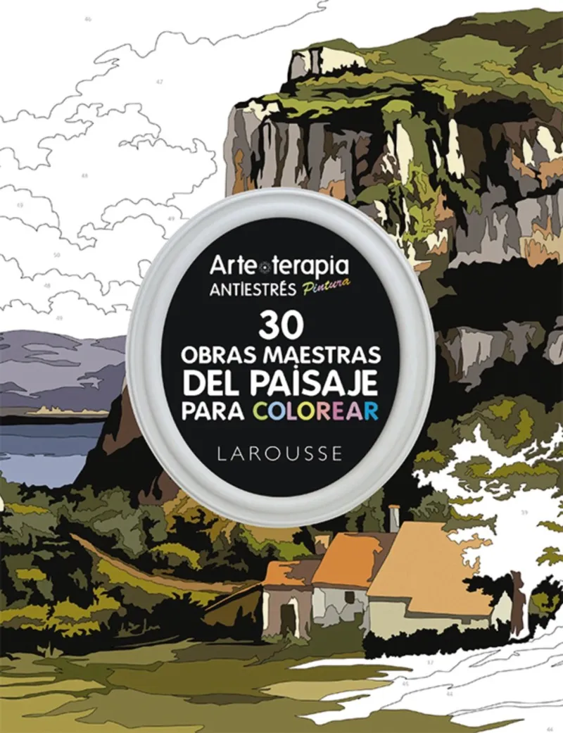 30 OBRAS MAESTRAS DEL PAISAJE PARA COLOREAR -ARTETERAPIA ANTIESTRES PINTURA -