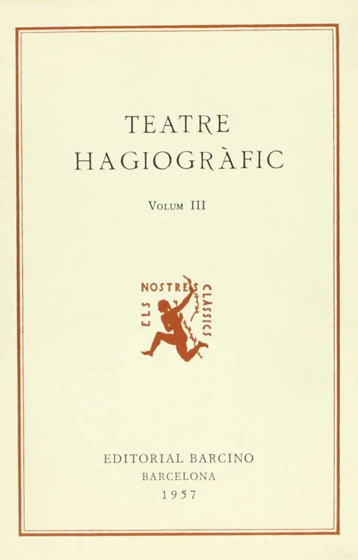 TEATRE HAGIOGRAFIC III
