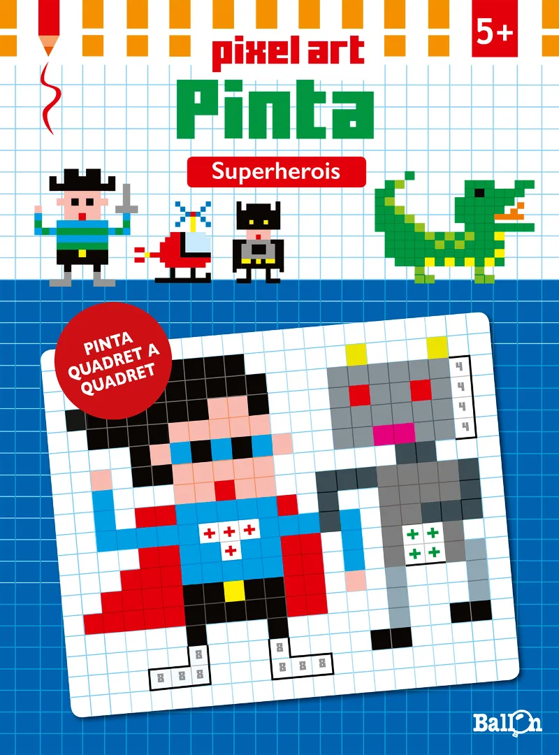 PIXEL ART PINTA -SUPER HEROIS-