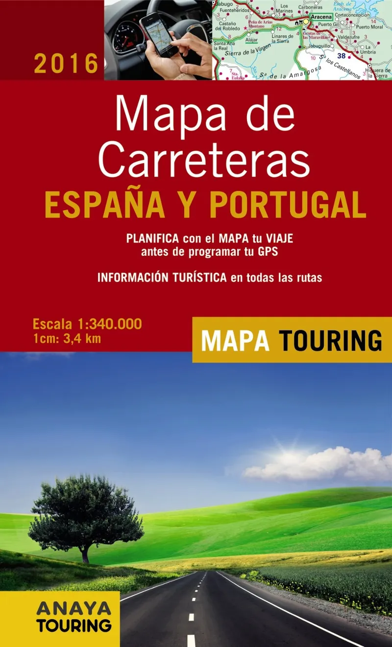 MAPA DE CARRETERAS ESPAÑA Y PORTUGAL