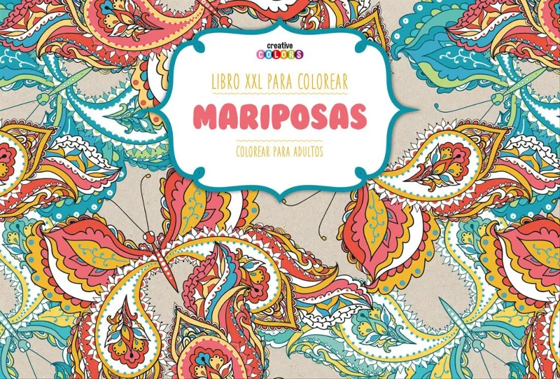 MARIPOSAS -LIBRO XXL COLOREAR PARA ADULTOS-