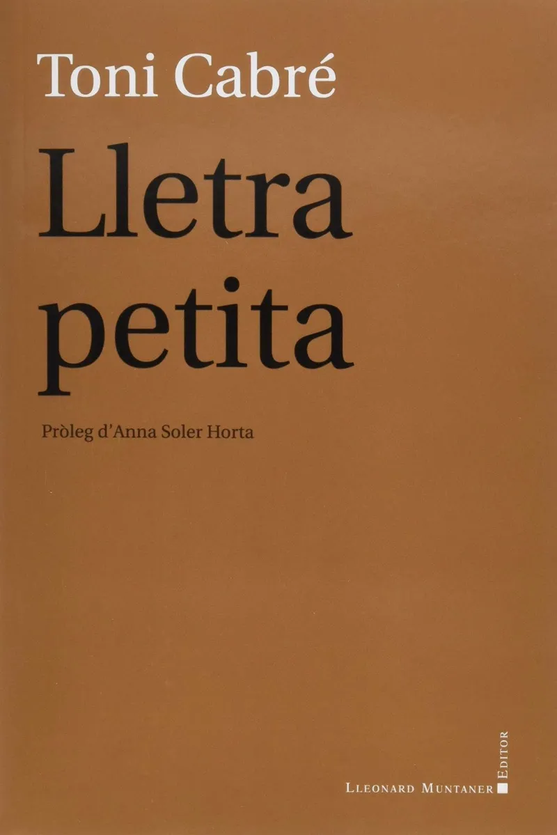 LLETRA PETITA -PROLEG D'ANNA SOLER HORTA-