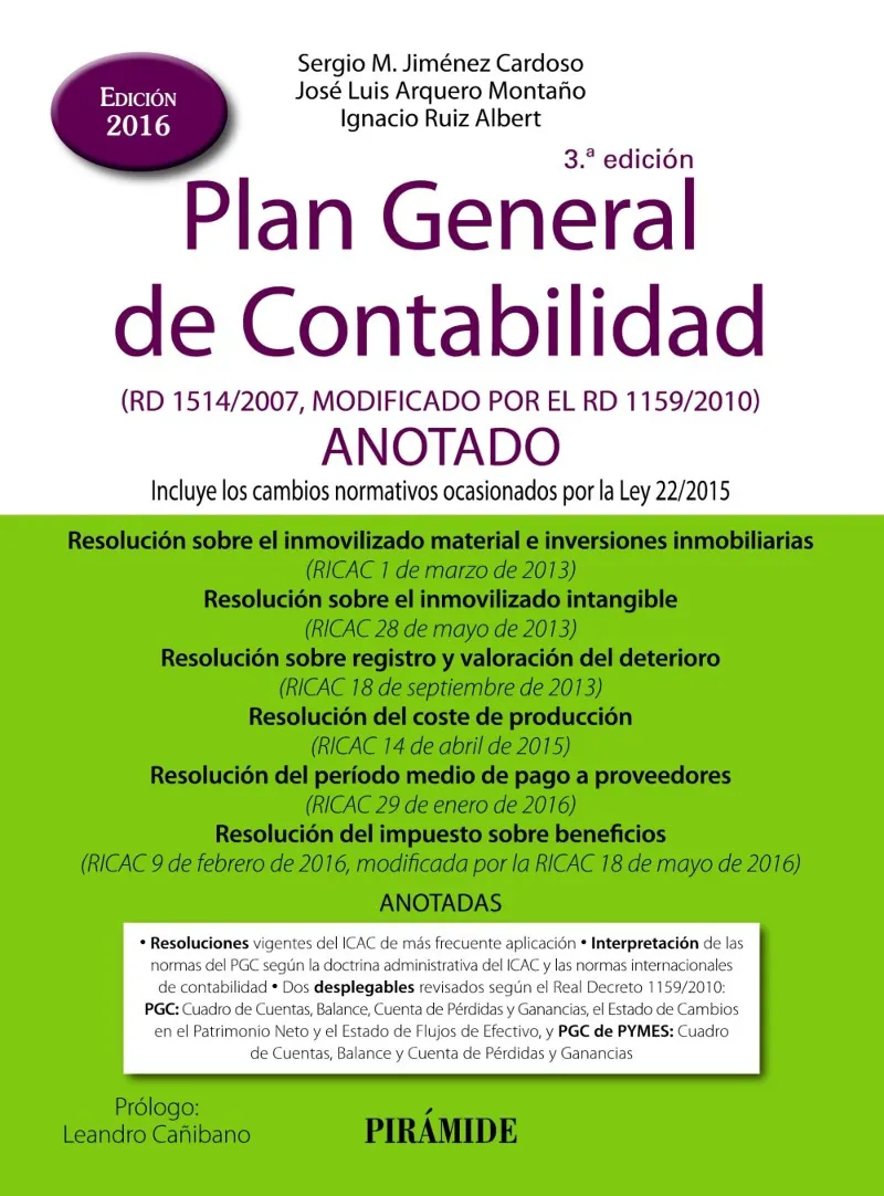 PLAN GENERAL DE CONTABILIDAD ED.2016