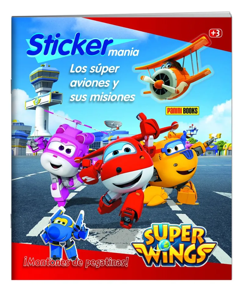 SUPER WINGS LOS SUPER AVIONES Y SUS MISIONES -STICKERS-