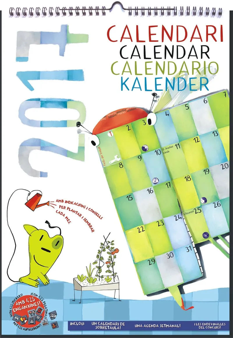 CALENDARI 2017 AMB ENGANXINES
