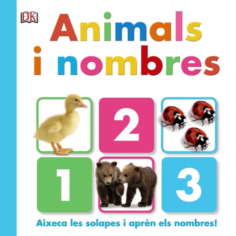 ANIMALS I NOMBRES -AIXECA LES SOLAPES I APREN ELS NOMBRES-