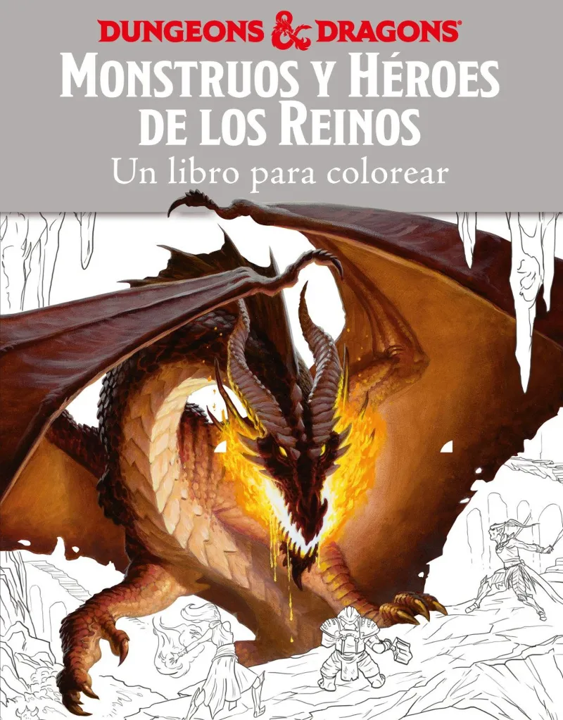 MONSTRUOS Y HEROES DE LOS REINOS -UN LIBRO PARA COLOREAR-
