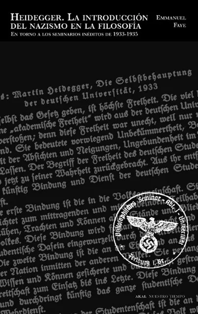HEIDEGGER LA INTRODUCCION DEL NAZISMO EN LA FILOSOFIA