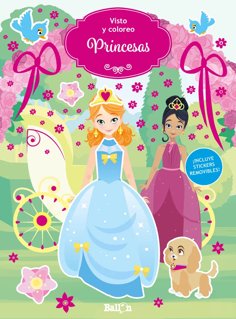 PRINCESAS -VISTO Y COLOREO-