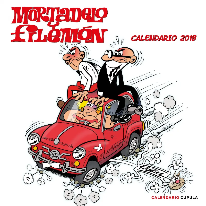 CALENDARIO 2018 MORTADELO Y FILEMON
